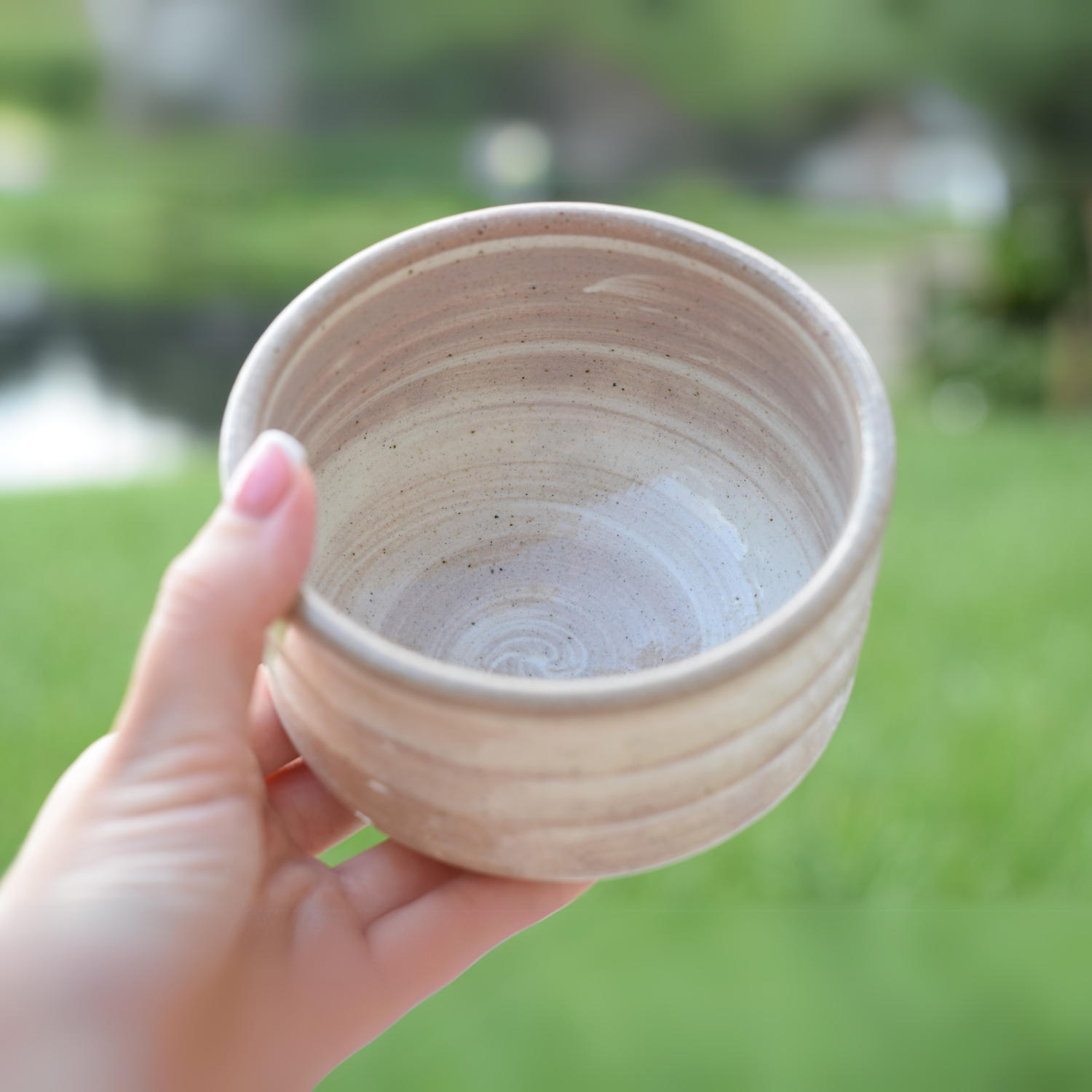 Aprika Life Beige Ceramic Matcha Bowl