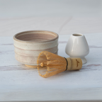 Aprika Life Beige Ceramic Matcha Bowl