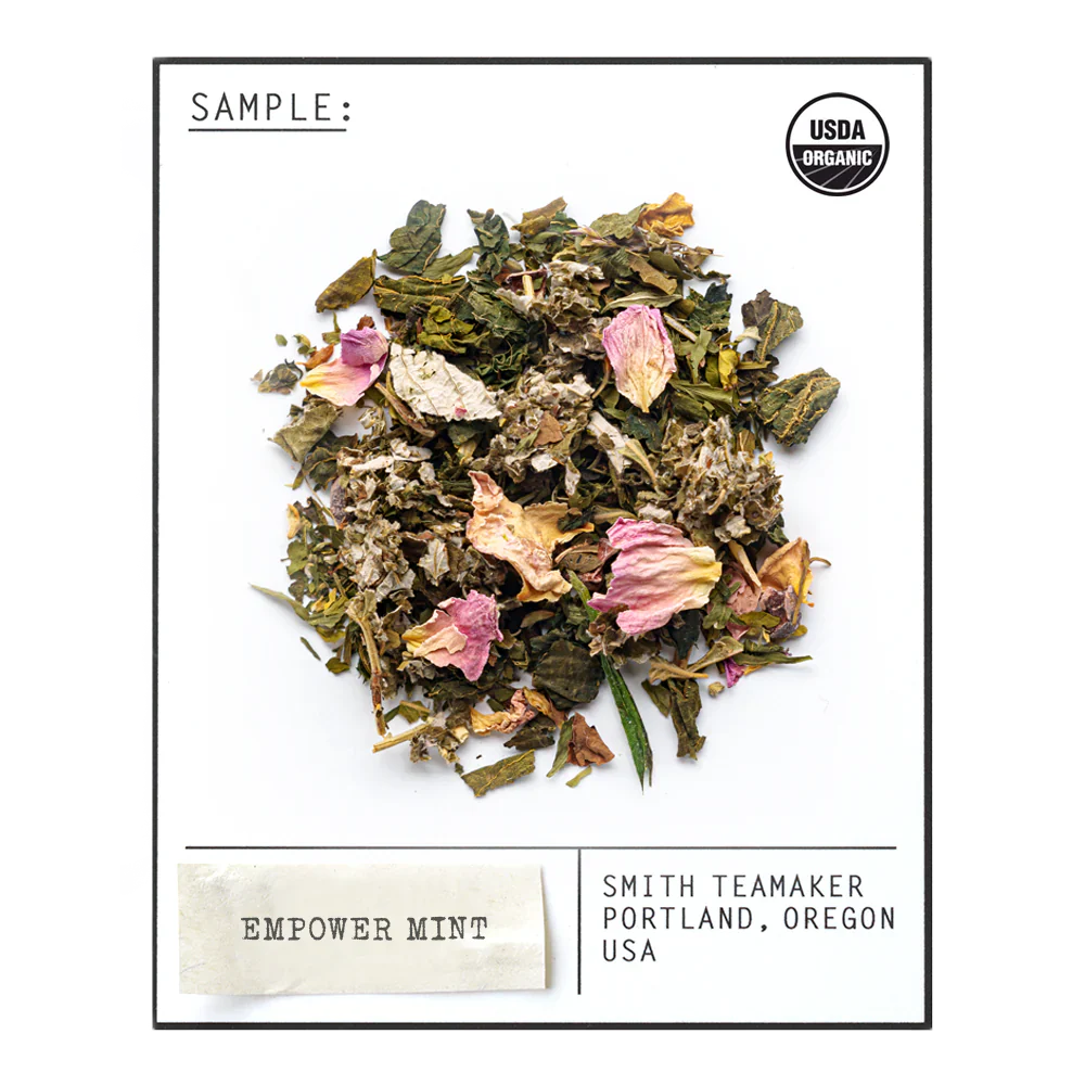 Smith Teamaker EMPOWER MINT WOMEN'S WELLNESS TEA BLEND NO. 4 (100 CT SACHETS) Herbal Tea
