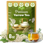 Premium Yarrow Tea Leaves | Naturally Aromatic, Freshly Packed Loose Leaf Yarrow Herbal Tea