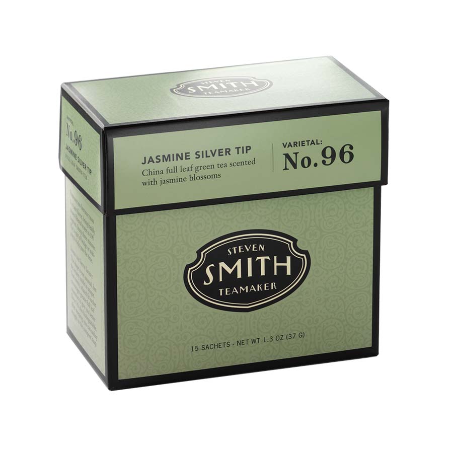 Smith Teamaker JASMINE SILVER TIP GREEN TEA BLEND NO. 96 (15 TEA BAGS, 1.3 OZ)