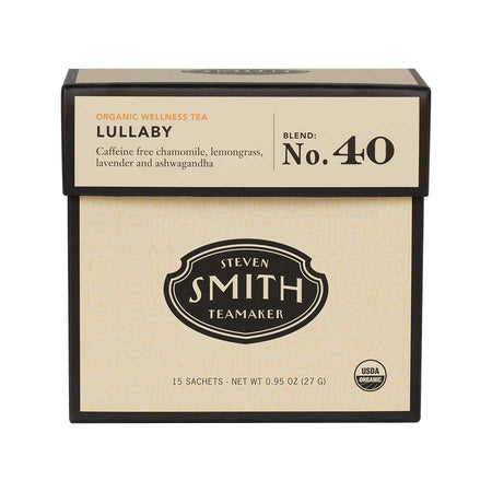 Smith Teamaker ORGANIC LULLABY BLEND NO. 40 (15 TEA BAGS, 0.95 OZ) Herbal Tea
