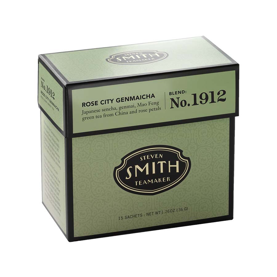 Smith Teamaker ROSE CITY GENMAICHA GREEN TEA BLEND NO. 1912 (15 TEA BAGS, 1.26 OZ)