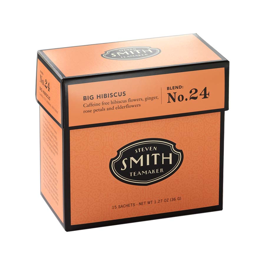 Smith Teamaker BIG HIBISCUS BLEND HERBAL TEA BLEND NO. 24 (15 TEA BAGS, 1.27 OZ)