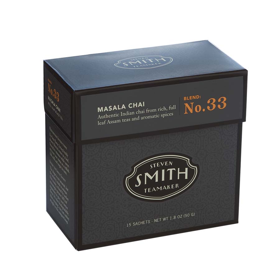Smith Teamaker MASALA CHAI BLEND BLACK TEA BLEND NO. 33 (15 TEA BAGS, 1.8 OZ)