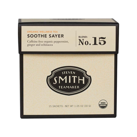 Smith Teamaker ORGANIC SOOTHE SAYER BLEND NO. 15 (15 TEA BAGS, 1.05 OZ) Herbal Tea