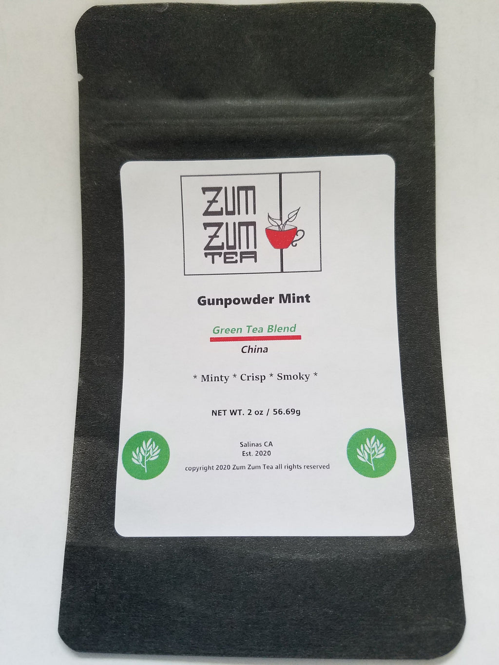 Zum Zum Gunpowder Mint Green Tea