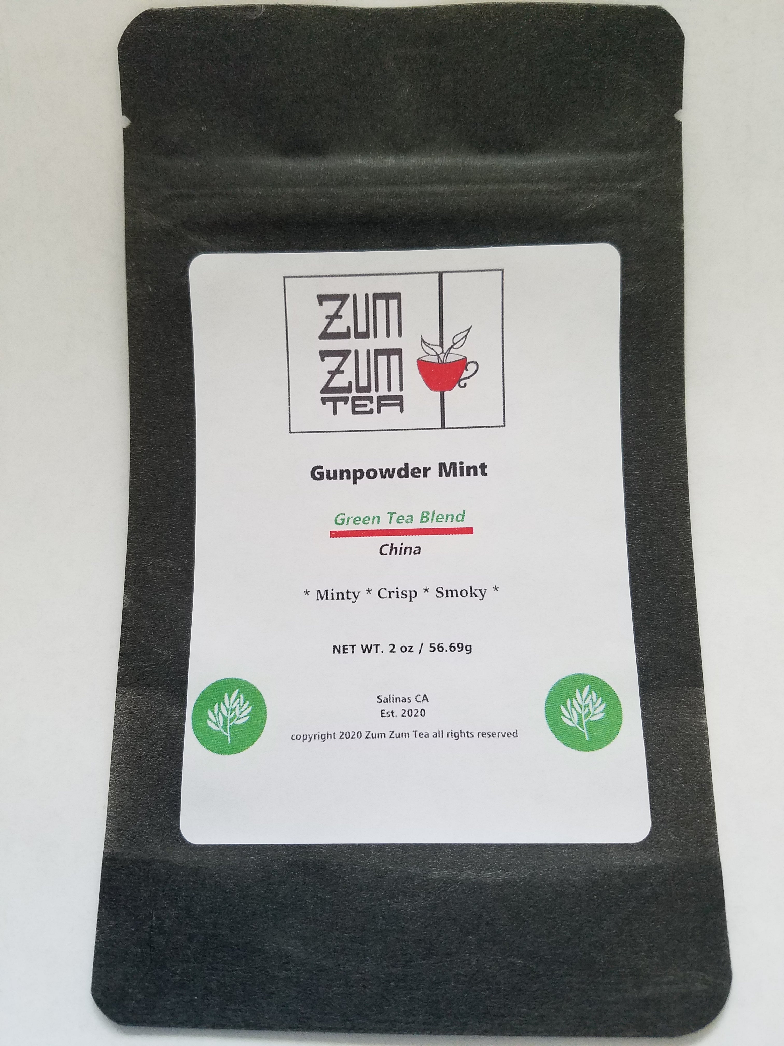 Zum Zum Gunpowder Mint Green Tea