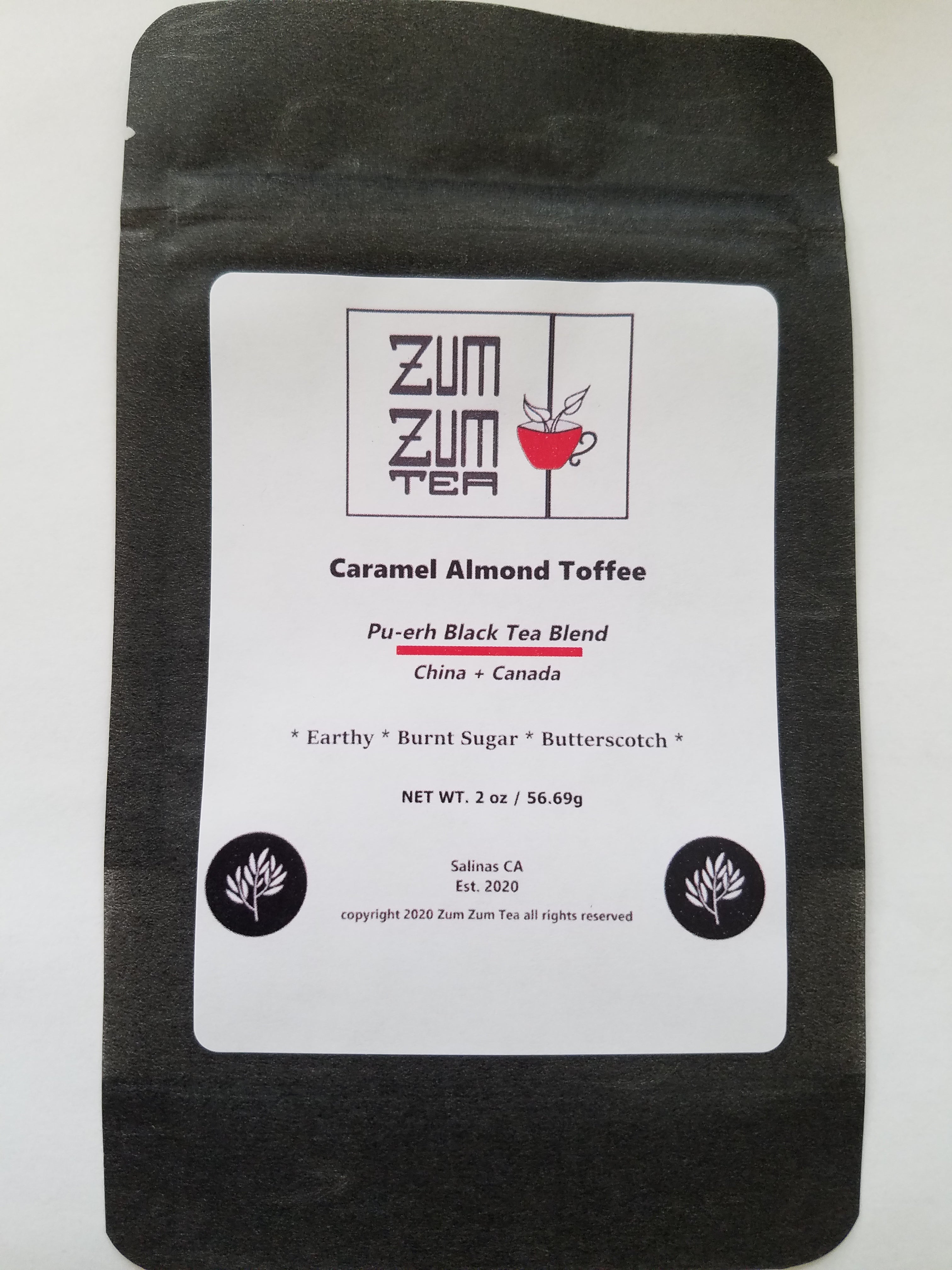 Zum Zum Caramel Almond Toffee Black Tea