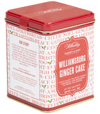 Harney & Sons Williamsburg Ginger Cake, Tin of 20 Sachets, showing the product packaging with tea sachets inside.