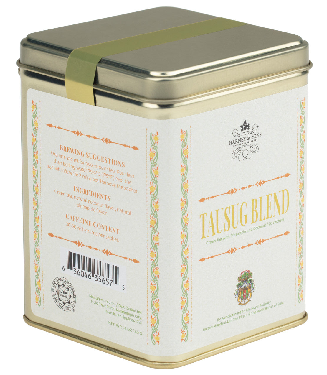 Harney & Sons Tausug Blend, Tin of 20 Sachets