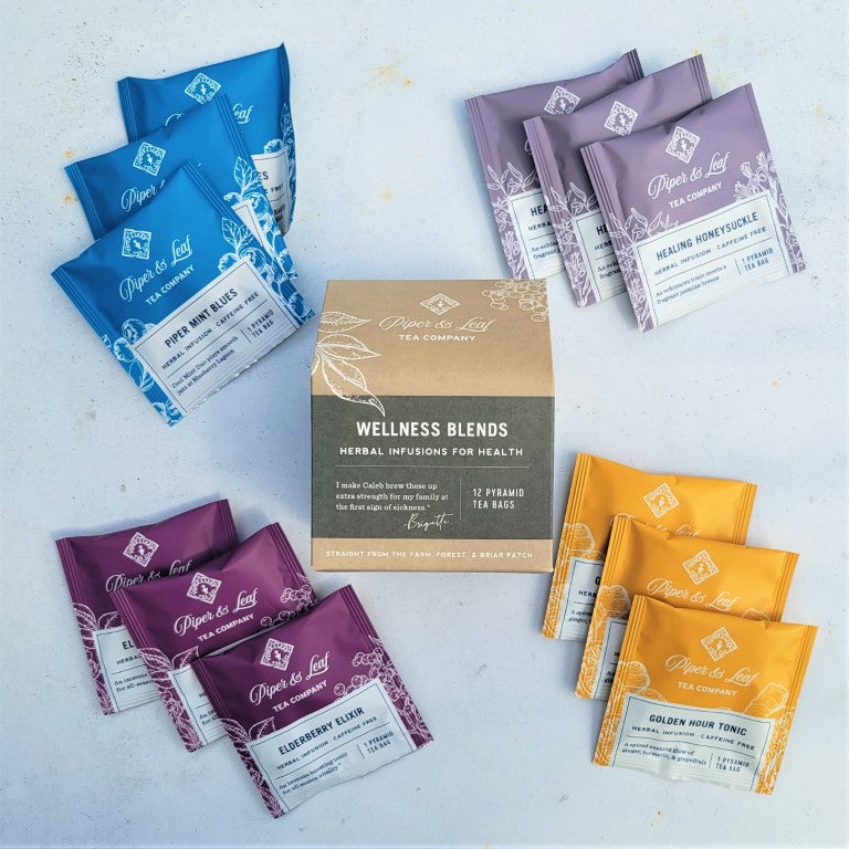 Piper and Leaf Wellness Blends- Box of 12 Tea Bags