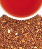 Harney & Sons African Autumn, HT Tin of 20 Sachets, displayed in a cup with tea brewed from the sachets.