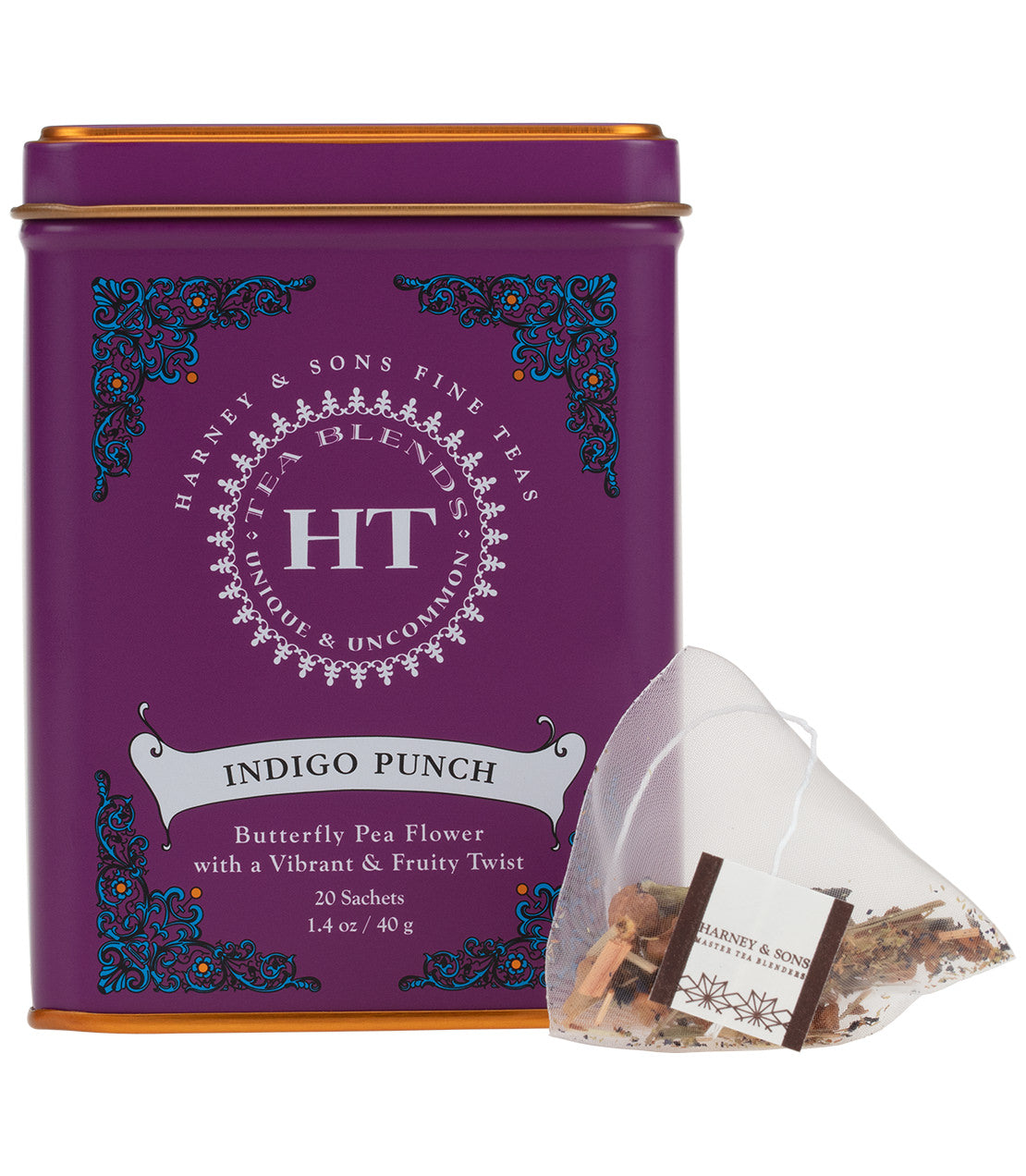 Harney & Sons Indigo Punch, HT Tin of 20 Sachets