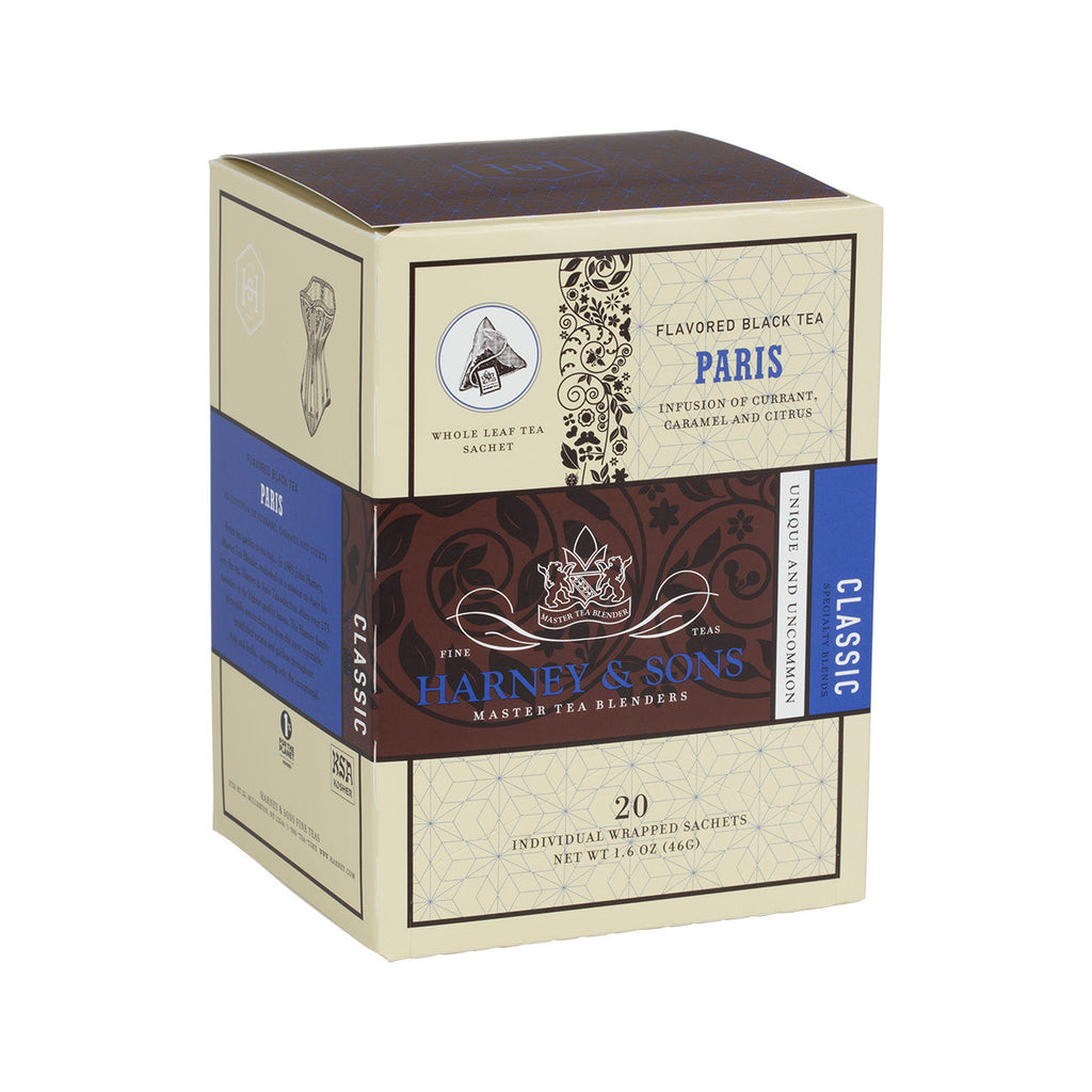 Harney & Sons Paris wrapped tea sachets, 20-count package, by Harney & Sons