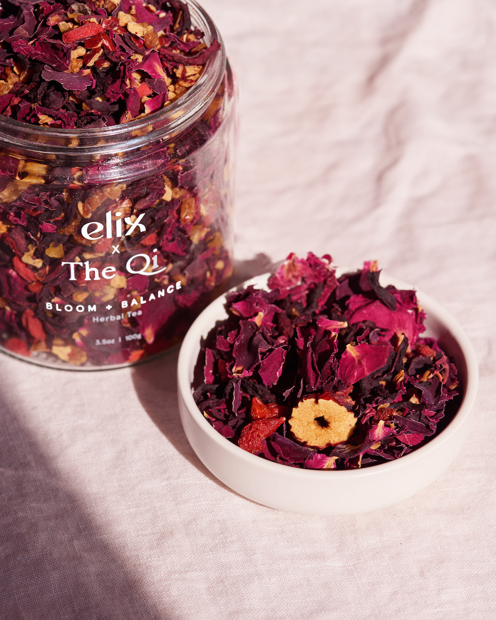 The Qi Bloom + Balance Herbal Tea