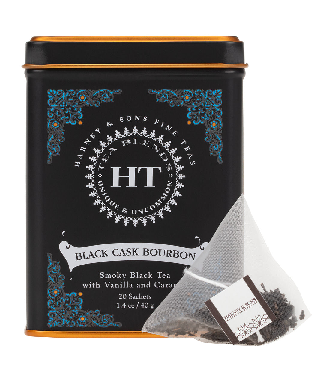 Harney & Sons Black Cask Bourbon, HT Tin of 20 Sachets