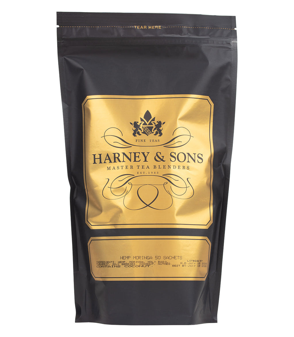 Harney & Sons Hemp Moringa – Deep Sleep Wellness Blend Herbal Tea