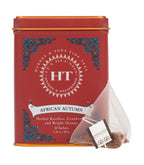 Harney & Sons African Autumn, HT Tin of 20 Sachets, displayed in a tin packaging with sachets visible.