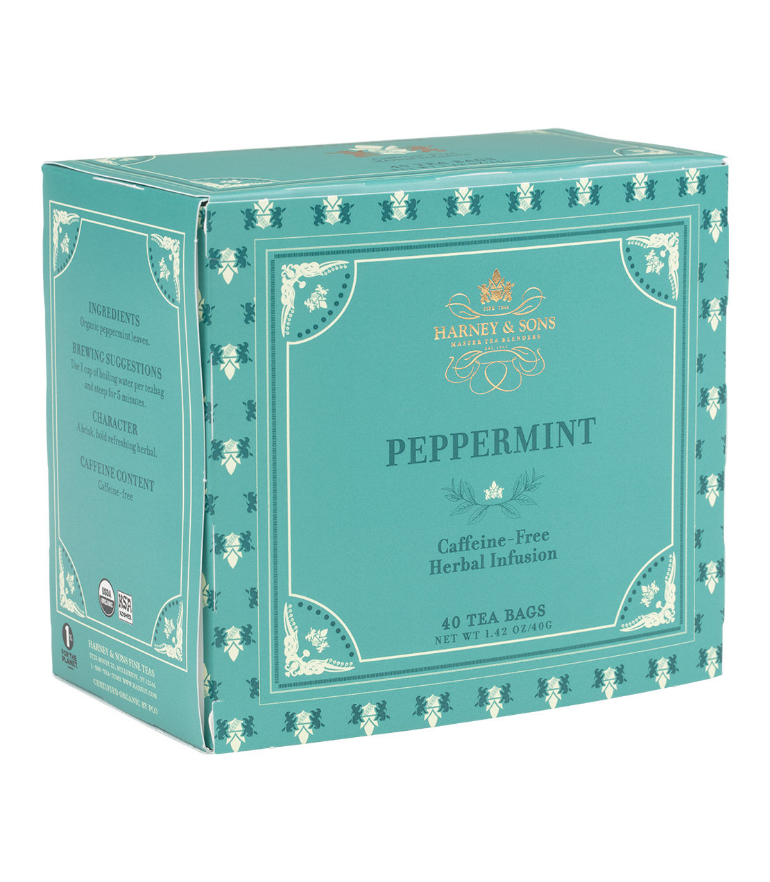 Harney & Sons Organic Peppermint Herbal Premium Teabags