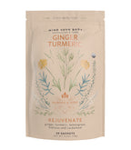 Harney & Sons Organic Ginger Turmeric tea, 50 count box, front view, by Harney & Sons