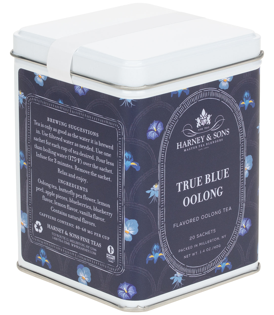 Harney & Sons True Blue Oolong, Tin of 20 Sachets