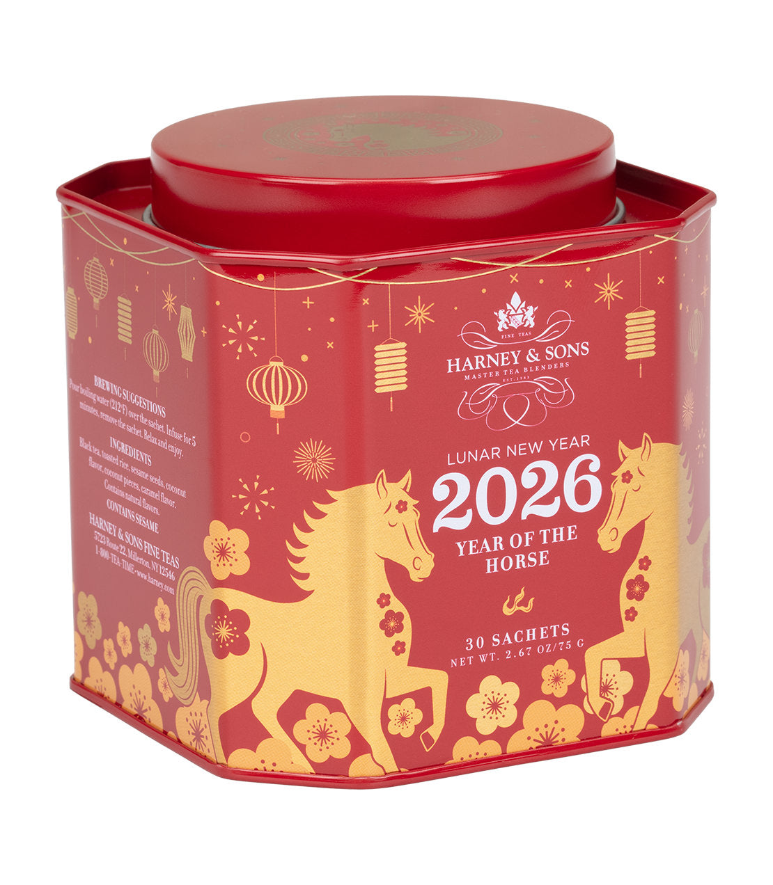 Harney & Sons Lunar New Year 2026 – Year of the Horse, Tin of 30 Sachets Tea