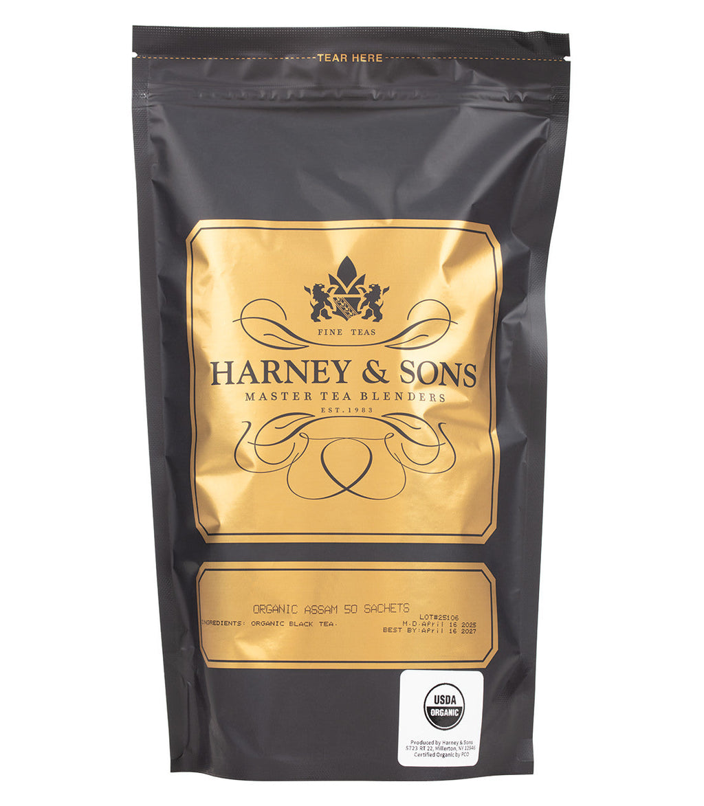 Harney & Sons Organic Assam, Bag of 50 Sachets Tea