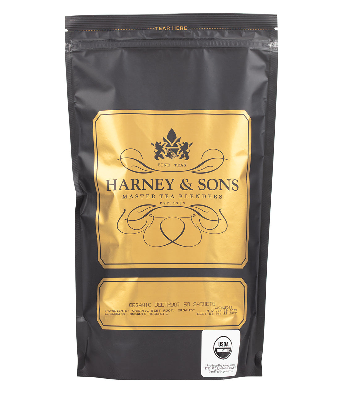 Harney & Sons Organic Beetroot, Bag of 50 Sachets Herbal Tea