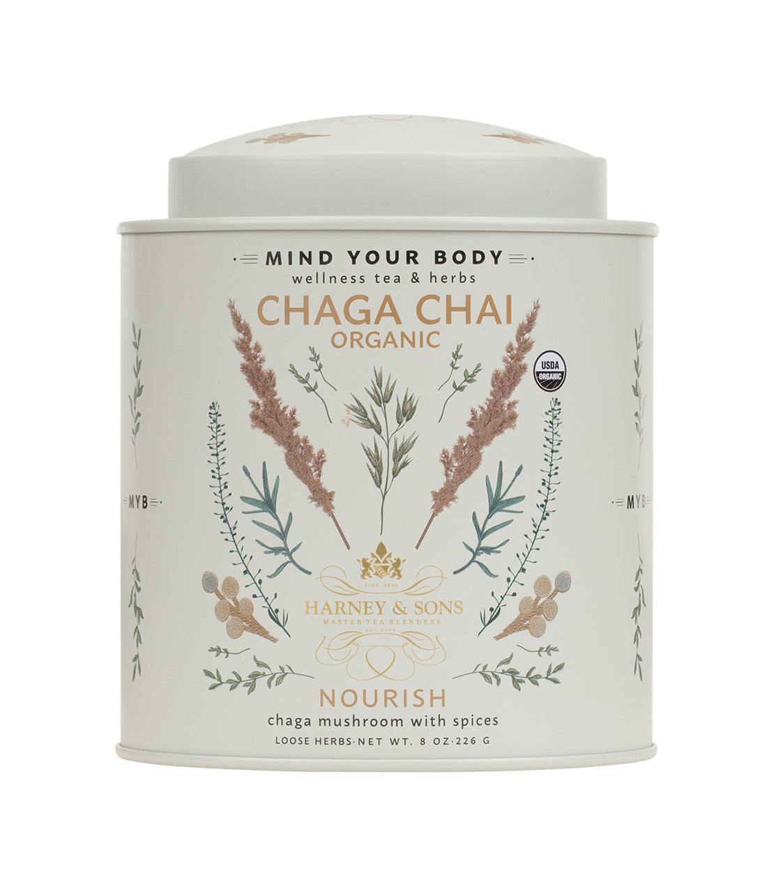 Harney & Sons Organic Chaga Chai – Nourish Wellness Blend Tea