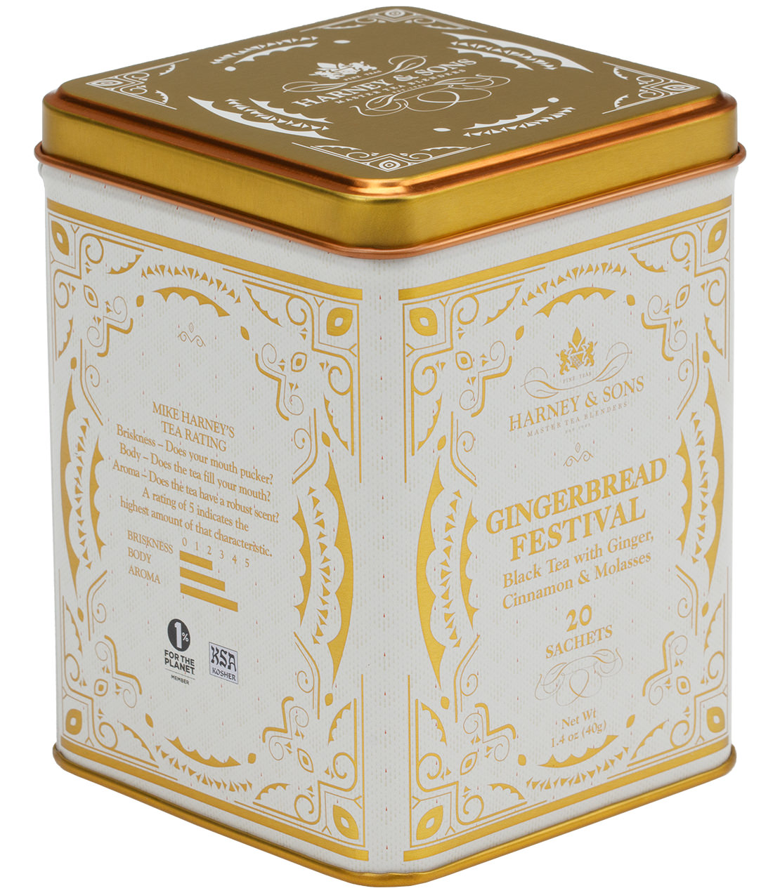Harney & Sons Gingerbread Festival, Tin of 20 Sachets