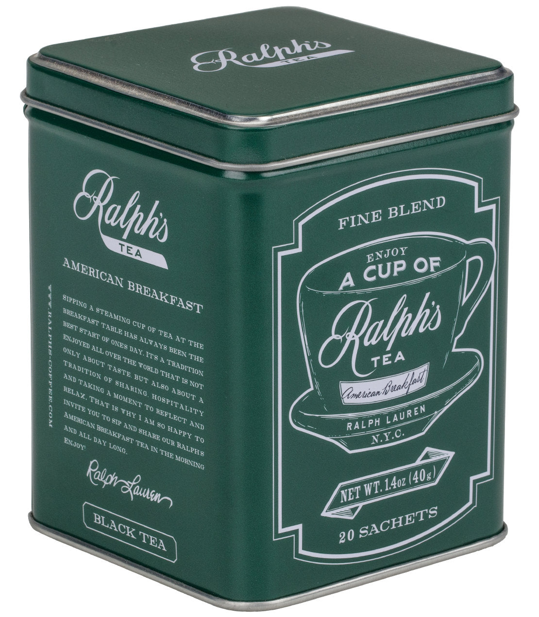Harney & Sons Ralph's American Breakfast, Tin of 20 Sachets