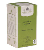 Harney & Sons Organic Green Premium Teabags, 20 individually wrapped teabags in a box, fresh herbal notes, fair trade product.