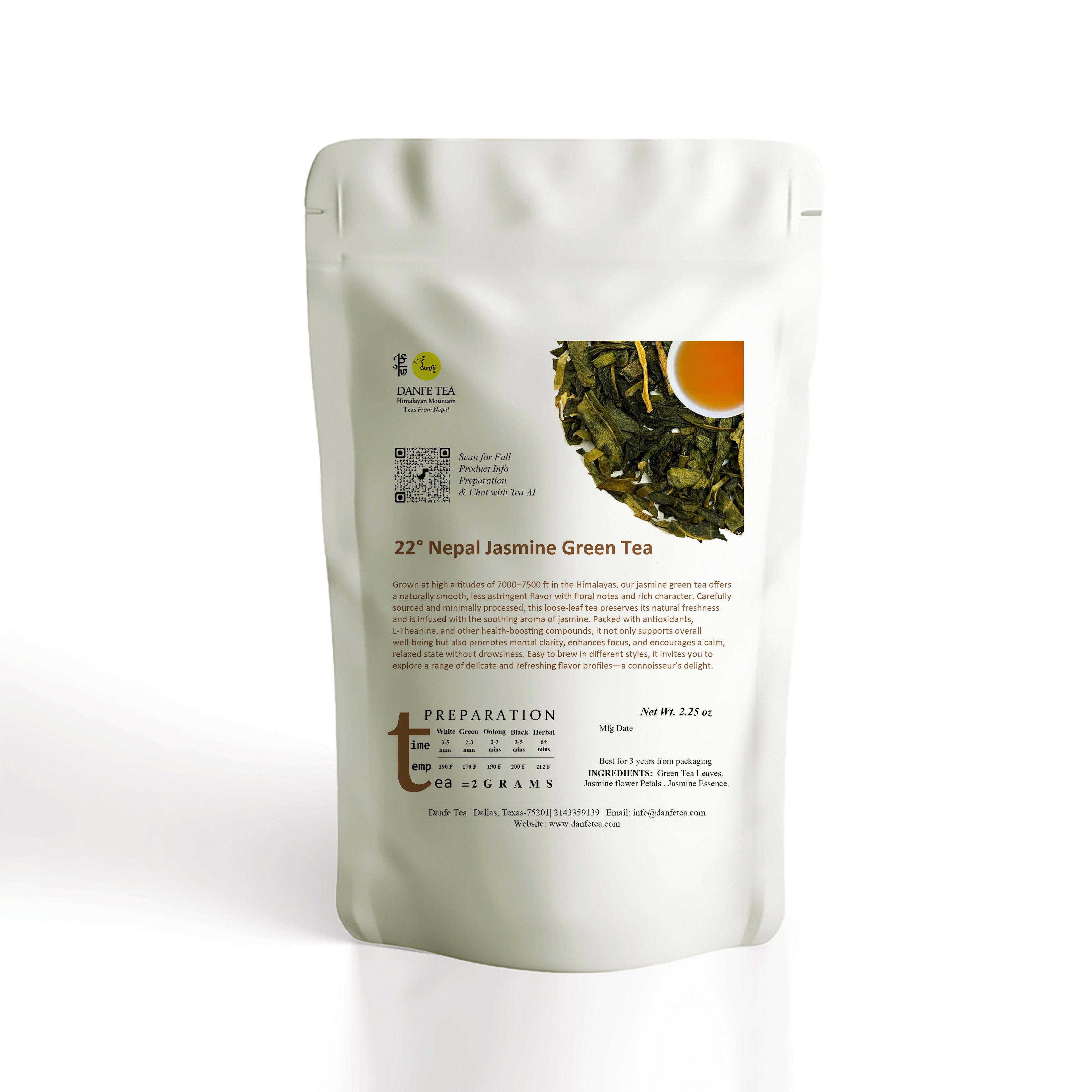 Danfe Nepal Jasmine Green Tea
