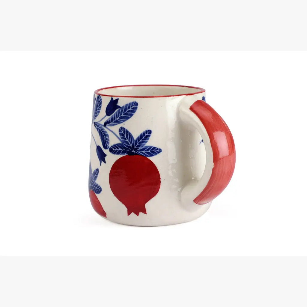 Casa Amarosa Anaar Mug- Red , 3.5 X 3 Inches ( Set of 2 )