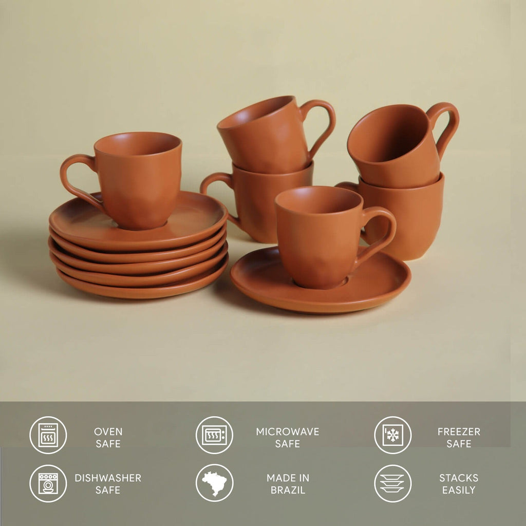Porto Brasil Cup & Saucer Set of 6