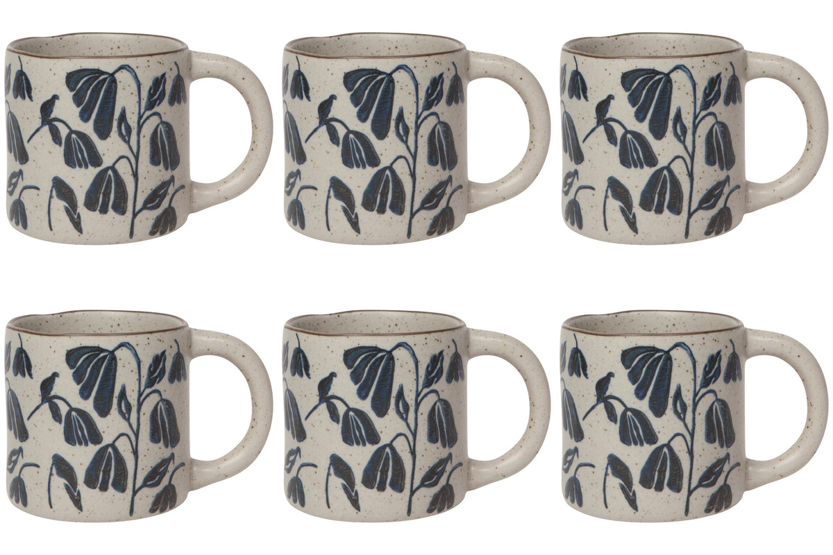 Set of 6 Posy Element Mug