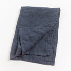 Creative Women Stone Washed Linen Tea Towel - Navy