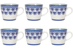 Set of 6 Porcelain Mug 12oz