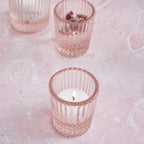 Pressed Pink Shot Glasses - Set of 6