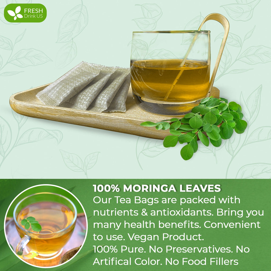 FreshDrinkUS Moringa Leaf Tea Bags