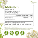 Premium Yarrow Tea Leaves | Naturally Aromatic, Freshly Packed Loose Leaf Yarrow Herbal Tea