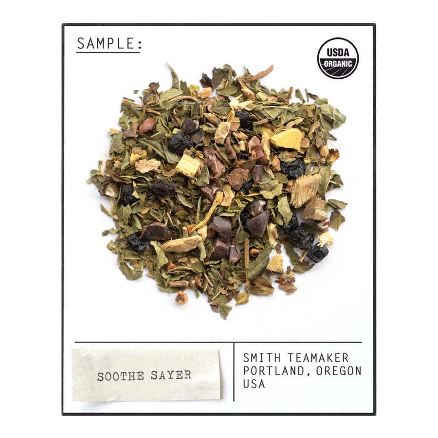 Smith Teamaker ORGANIC SOOTHE SAYER BLEND NO. 15 (15 TEA BAGS, 1.05 OZ) Herbal Tea
