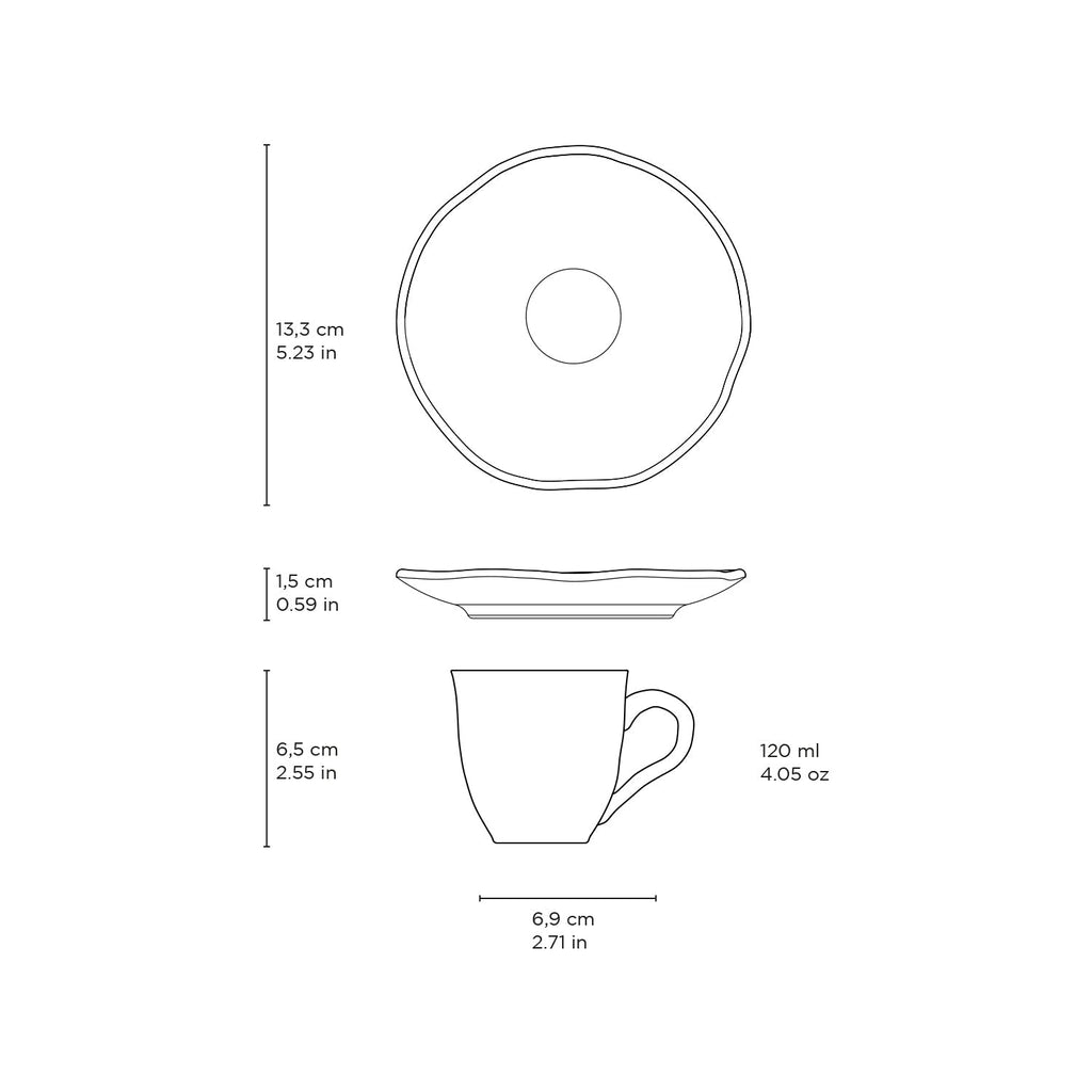 Porto Brasil Cup & Saucer Set of 6