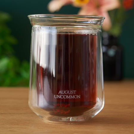 August Tasting Glass - A Refined Drinking Experience by August, showcasing a hand-blown borosilicate glass with double-walled design.