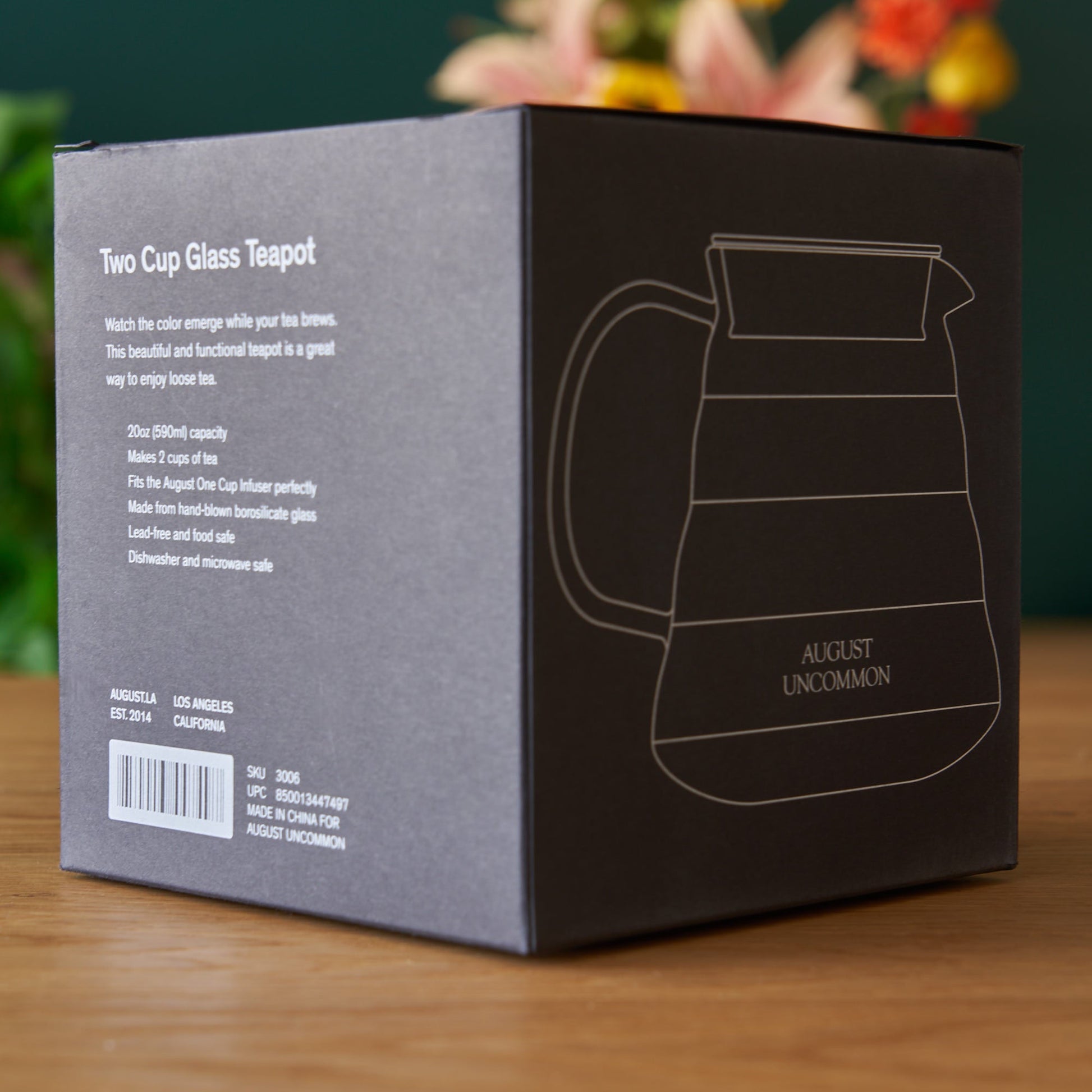 August Two Cup Glass Teapot - The Perfect Basic Teapot