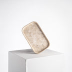 AndJacob Tray - Small - Travertine Marble Cream
