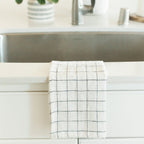 Creative Women Stone Washed Linen Tea Towel - Windowpane
