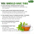 Premium Moroccan Mint Green Tea | Traditional Green Tea with Spearmint –  Premium Quality Herbal Blend.