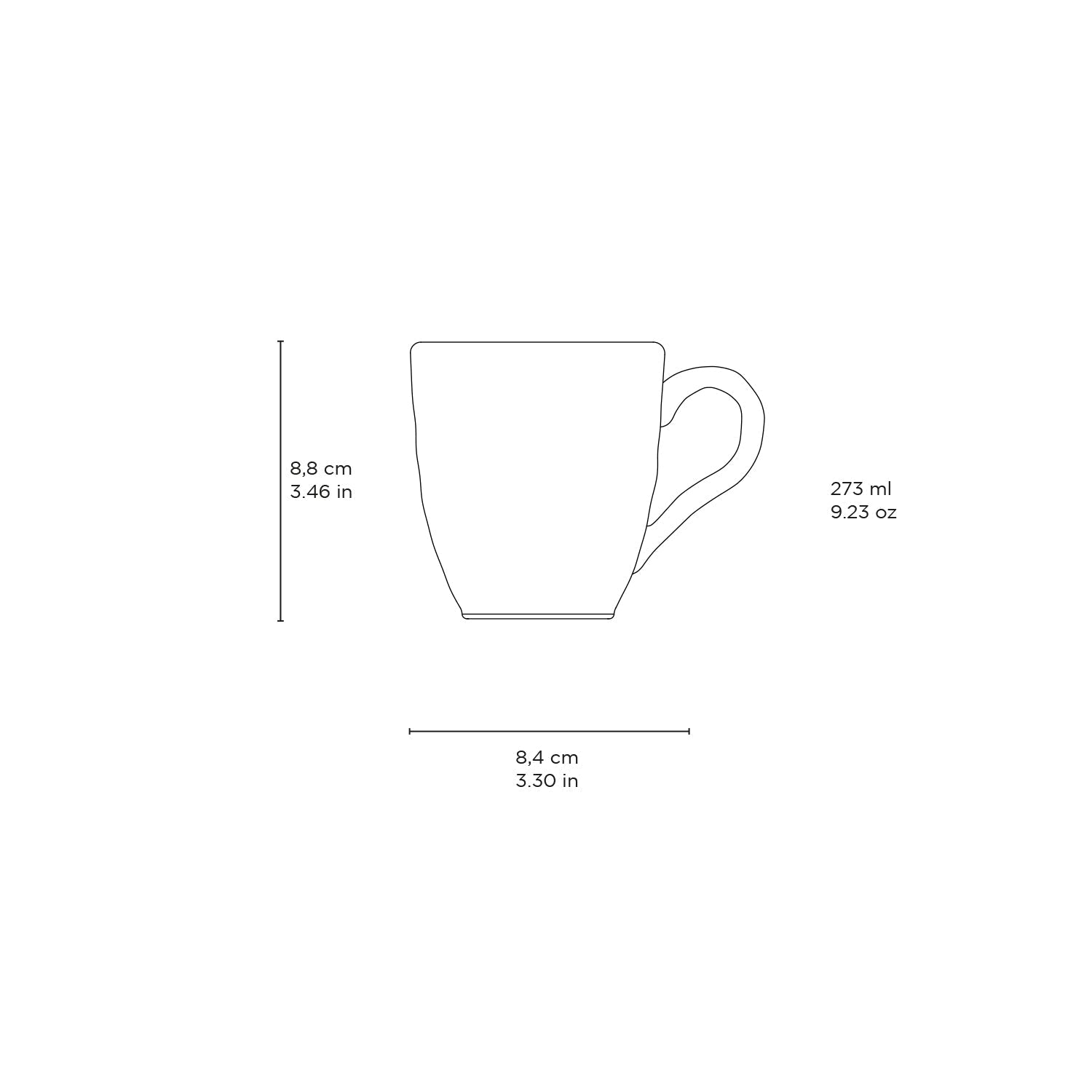Porto Brasil Organic Mug Set of 4